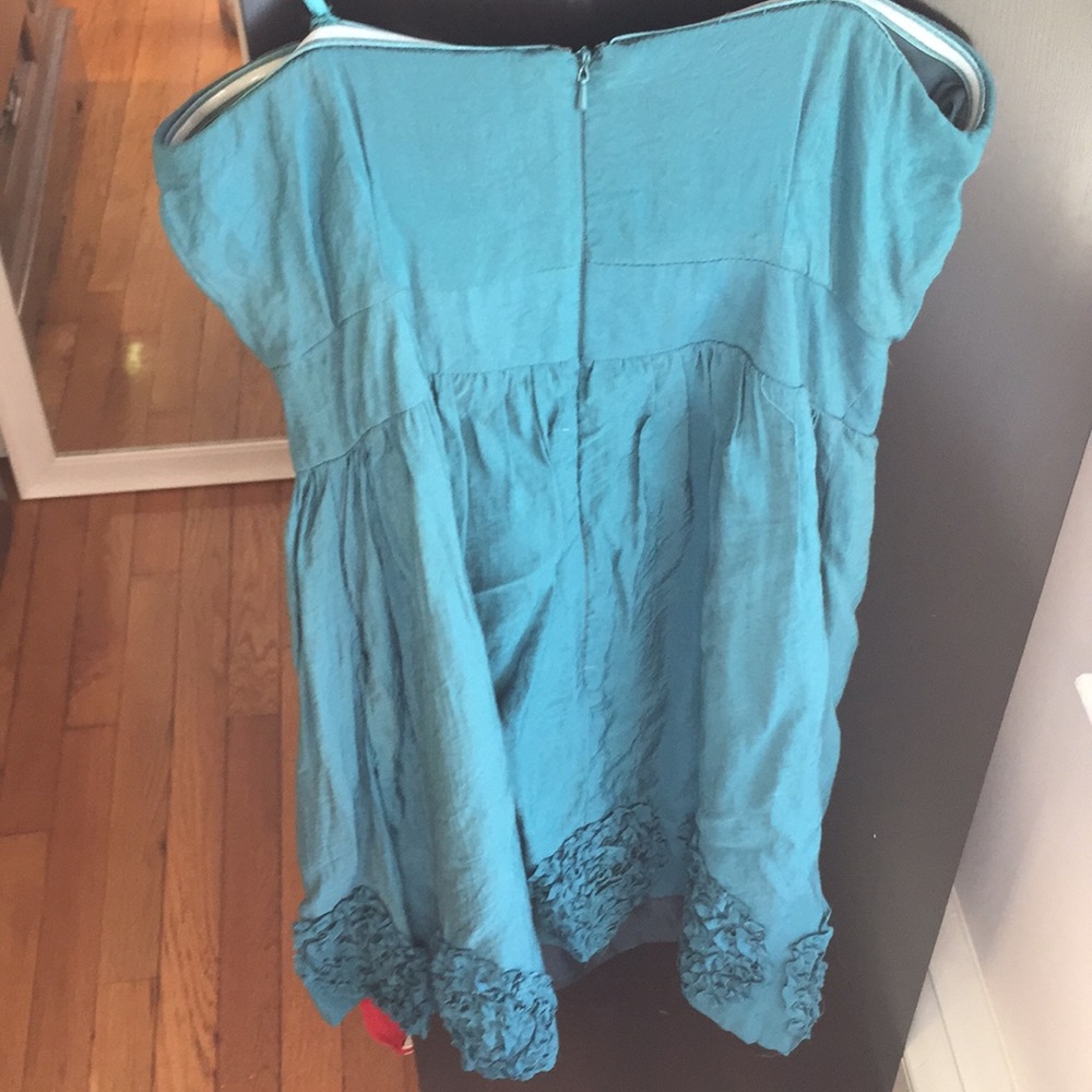 Francesca’s strapless teal dress. - Picture 5 of 5